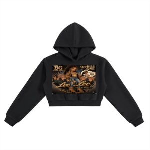 Essential Cropped Hoodie BG GG LEE LEE GOONIE GIRL'S RUTHLESS CHIC