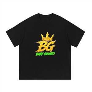 Essential Cotton T-Shirt BABY GOONS UNDEFEATED BLACK TOP