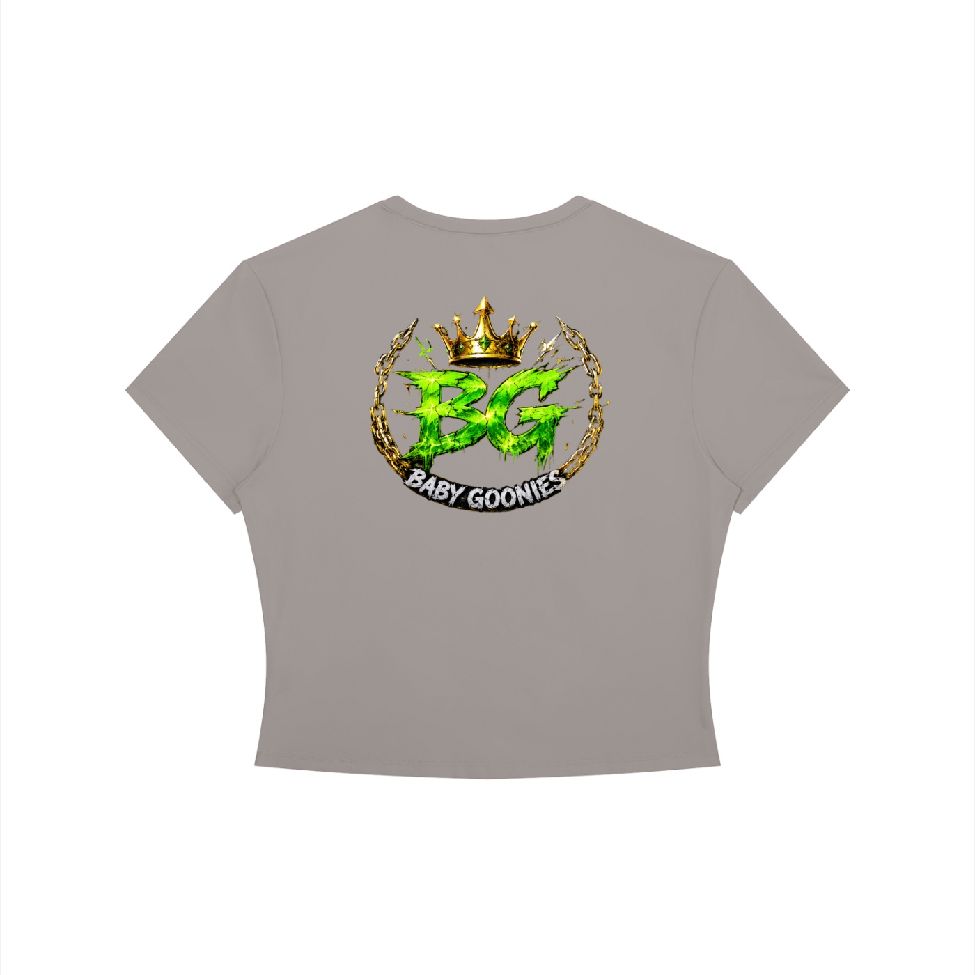 Women's Crewneck Crop T-Shirt BG BIG EYE TOE TOE GOONIE GIRL'S RUTHLESS CHIC - Image 6