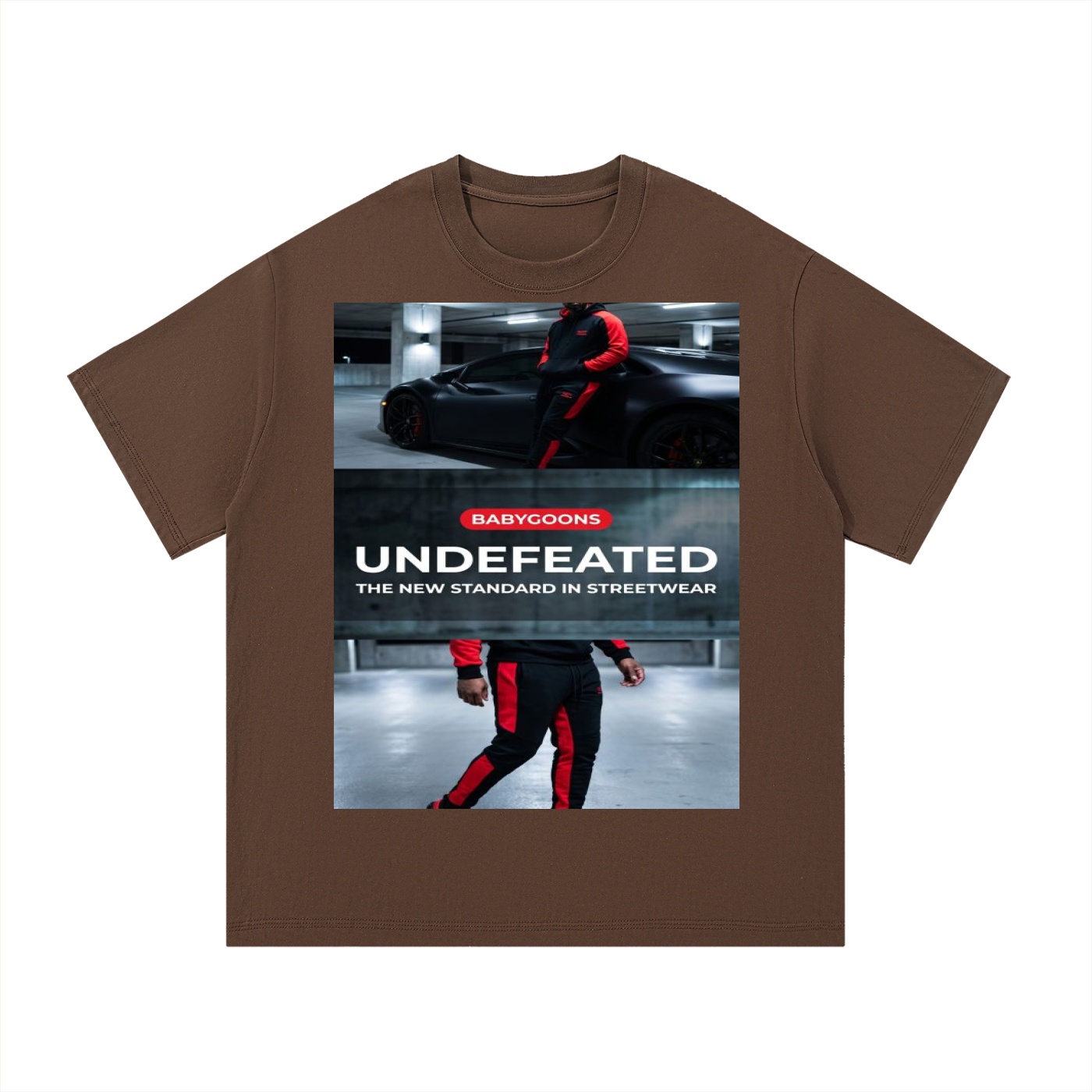 Essential Cotton T-Shirt BG BABY GOONS UNDEFEATED BLACK TOP - Image 3