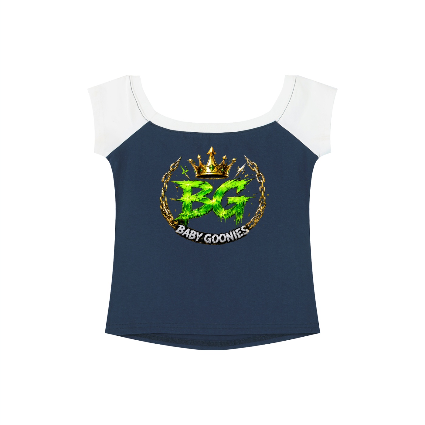 Women's Color Block Raglan Baby T-Shirt BG GOONIE GIRL'S RUTHLESS CHIC SHA NEE NEE - Image 4