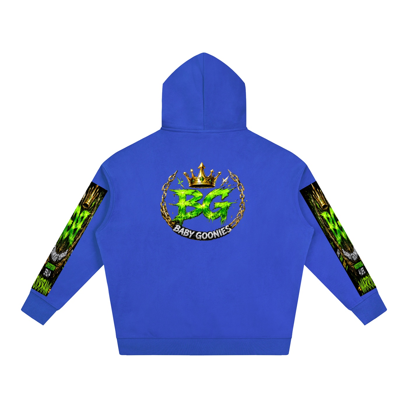 Oversize Fleeced Hoodie BG BABY GOONIES WEBTEENS WARRIOR - Image 8