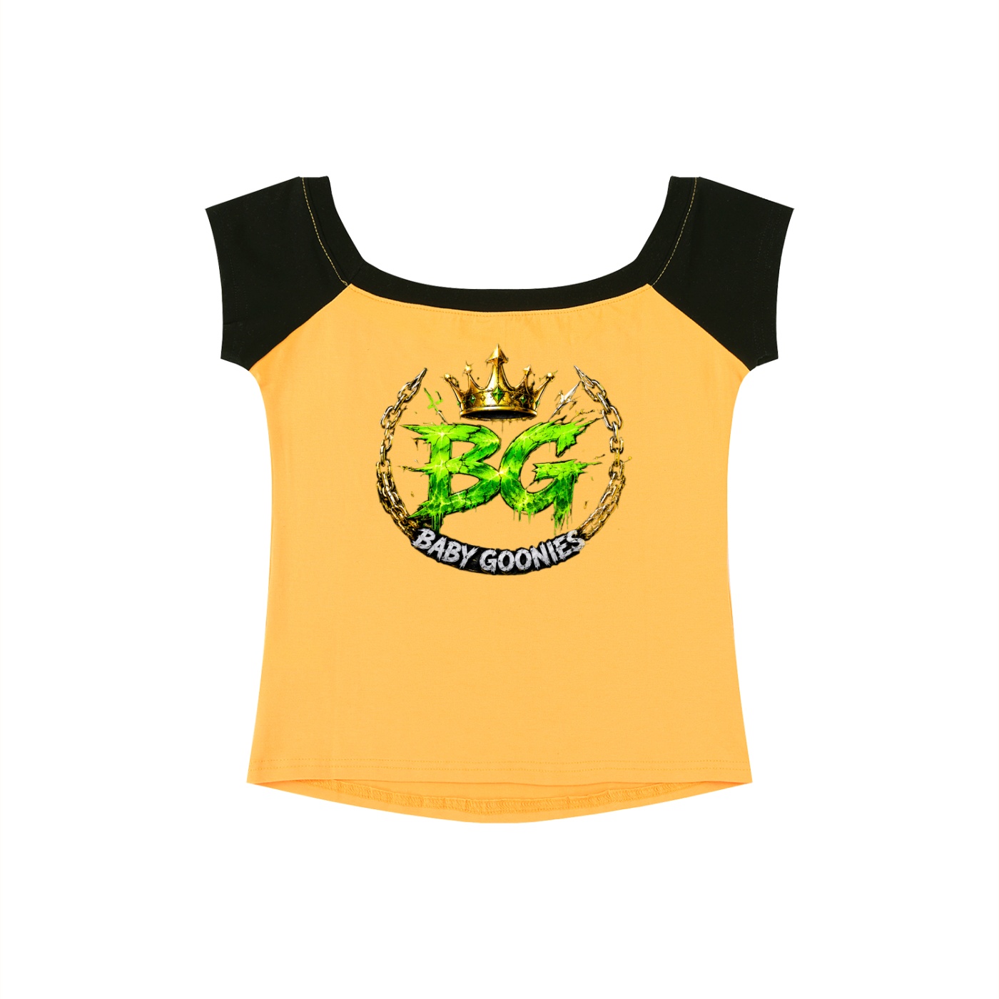 Women's Color Block Raglan Baby T-Shirt BG GOONIE GIRL'S RUTHLESS CHIC SHA NEE NEE - Image 6