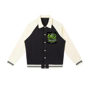 Contrast Raglan Sleeve Baseball Jacket BG BABY GOONIES WEBTEENS WARRIOR