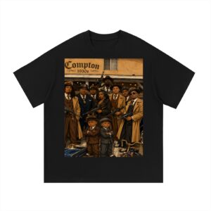 Essential Cotton T-Shirt BG BABY GOONS UNDEFEATED BLACK TOP
