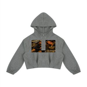 Women’s Boxy Quarter-Zip Hoodie BG BIG EYE TOE TOE GOONIE GIRL'S RUTHLESS CHIC