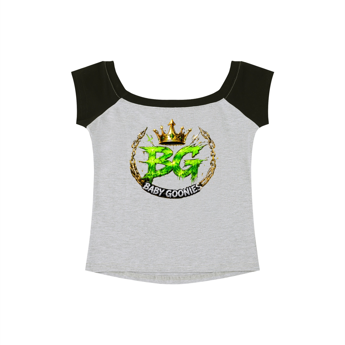 Women's Color Block Raglan Baby T-Shirt BG GOONIE GIRL'S RUTHLESS CHIC SHA NEE NEE - Image 8