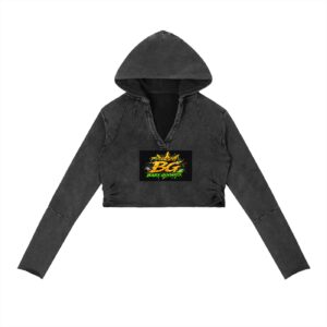 Vintage Washed Raw Edge Hoodie