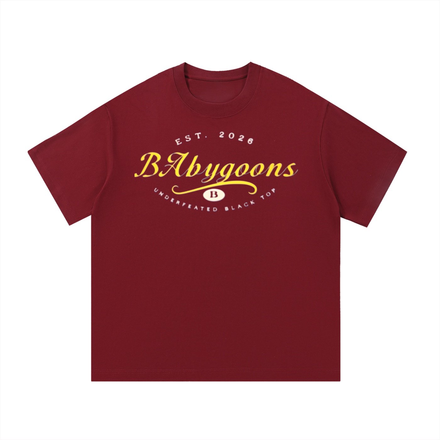 Essential Cotton T-Shirt BG BABY GOONS UNDEFEATED BLACK TOP - Image 5