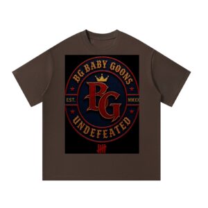 Unisex Oversized T-Shirt BG BABY GOONS UNDEFEATED BLACK TOP