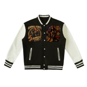 Two-Tone Fleeced Varsity Jacket BG GOONIE GIRL'S RUTHLESS CHIC LESLIE AND SHA NEE NEE