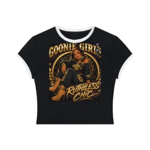 Women's Slim Color Block T-Shirt BG GOONIE GIRL'S RUTHLESS CHIC LESLIE