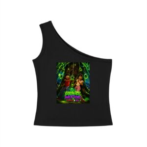 Women's One-Shoulder Crop T-Shirt BG BABY GOONIES WEBTEENS
