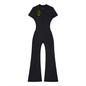 Women’s Tight Flared Leg Quarter-Zip Jump BG GOONIE GIRL'S RUTHLESS CHIC suit