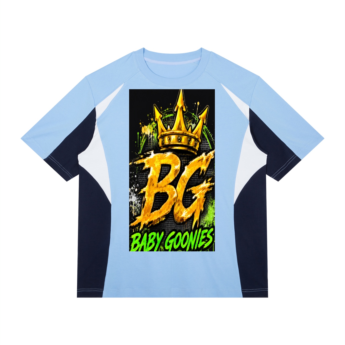 Unisex Color Block Raglan T-Shirt BG BABY GOONIES WEBTEENS WARRIOR