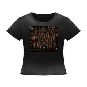 Women’s Sunfade Washed T-Shirt BG GG GOONIE GIRL'S RUTHLESS CHIC