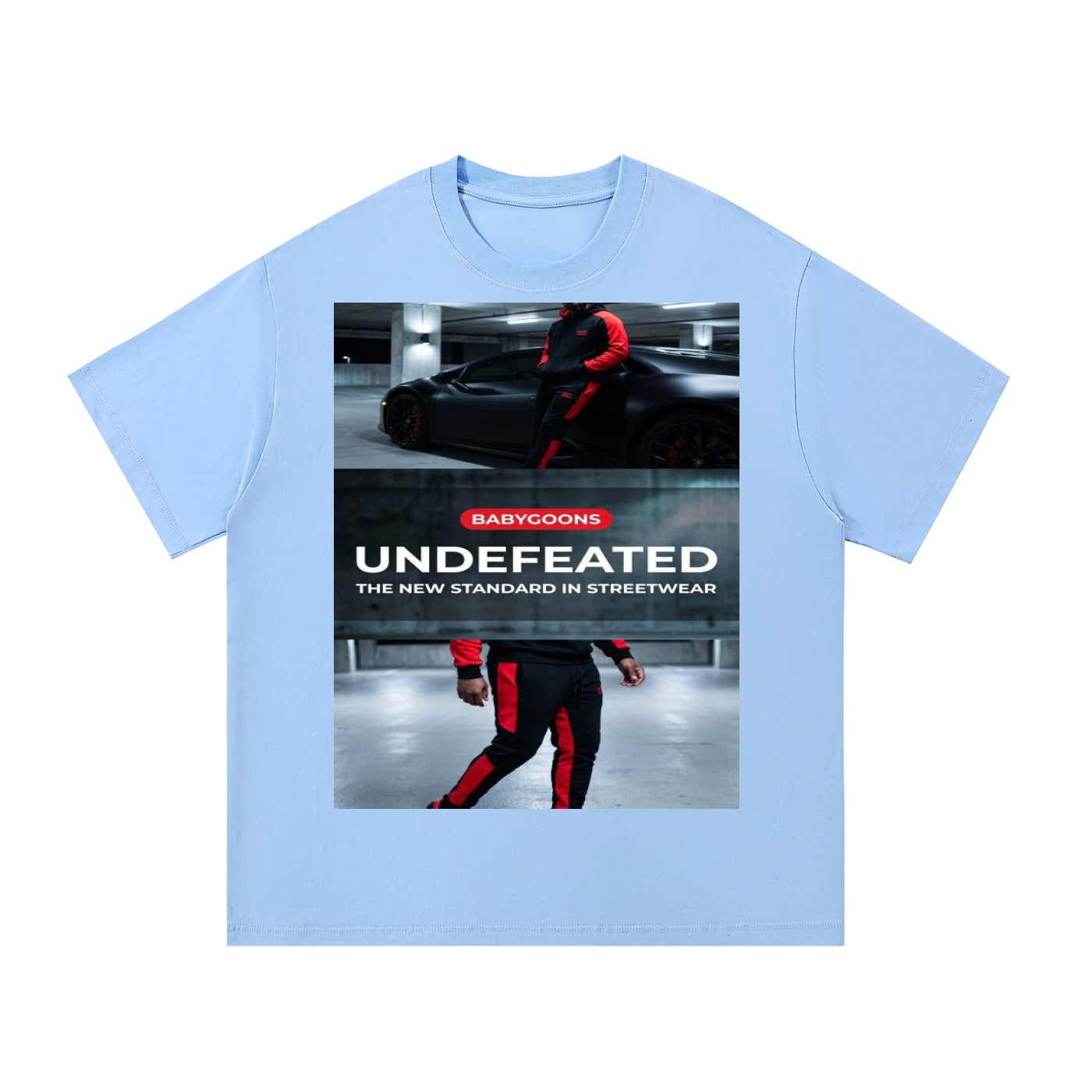 Essential Cotton T-Shirt BG BABY GOONS UNDEFEATED BLACK TOP - Image 7
