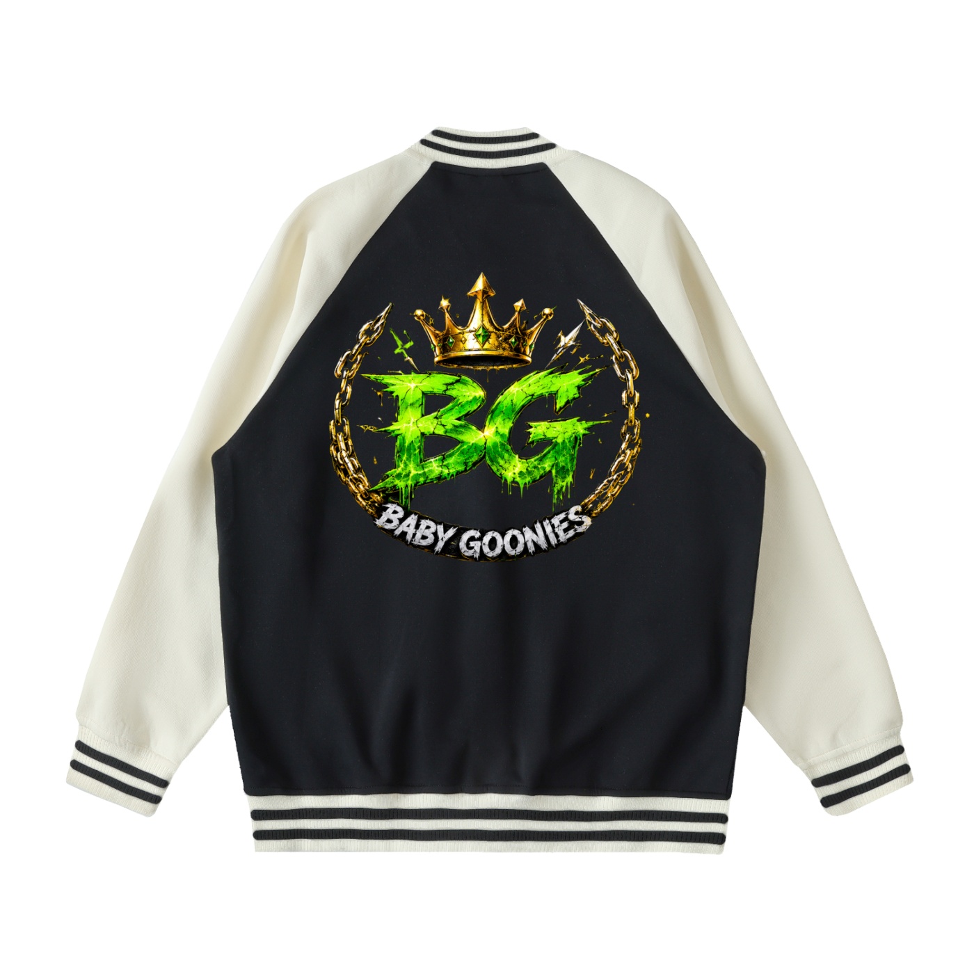 Two Tone Raglan Sleeve Varsity Jacket - Image 2