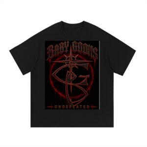 Essential Cotton T-ShirtBG BABY GOONS UNDEFEATED BLACK TOP