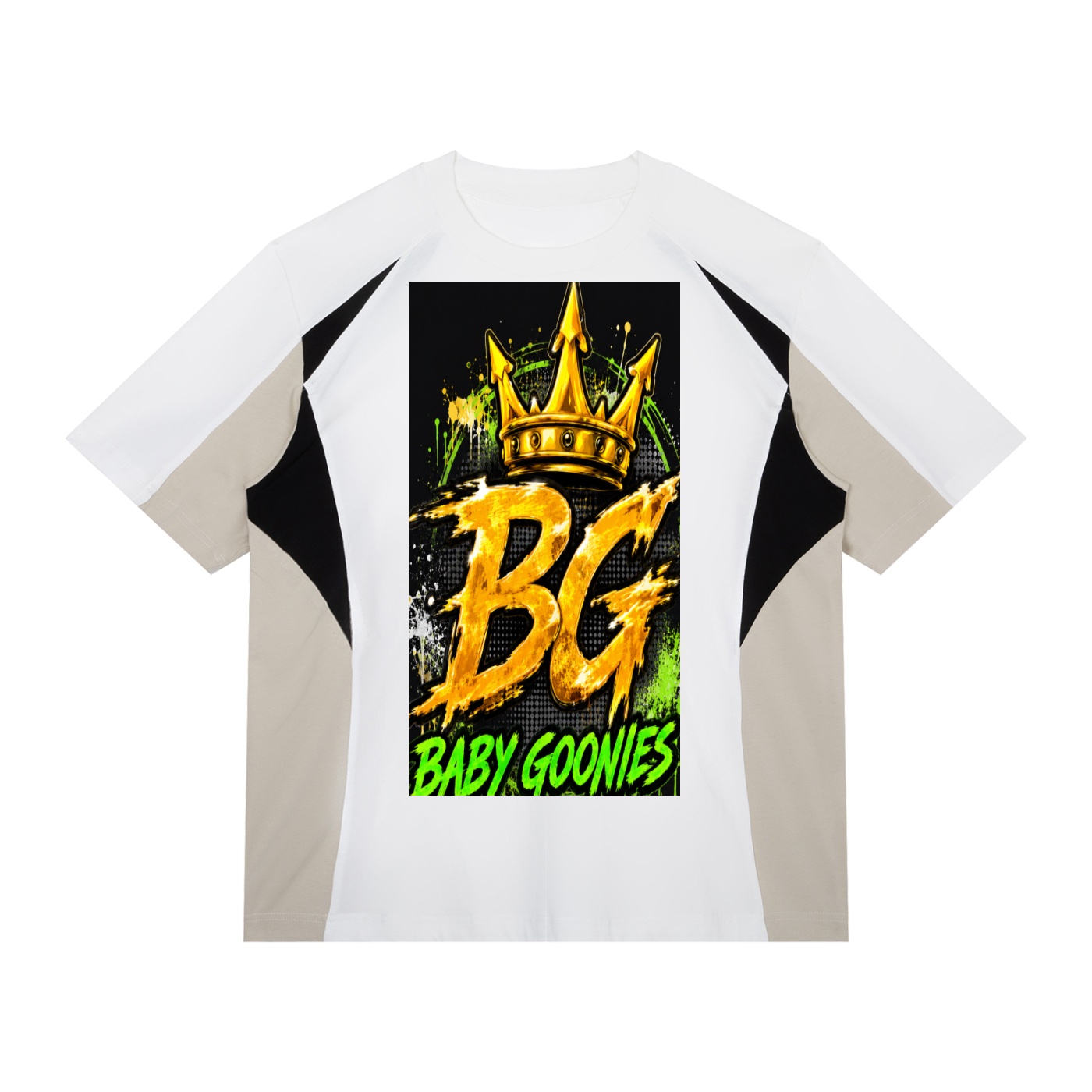 Unisex Color Block Raglan T-Shirt BG BABY GOONIES WEBTEENS WARRIOR - Image 3