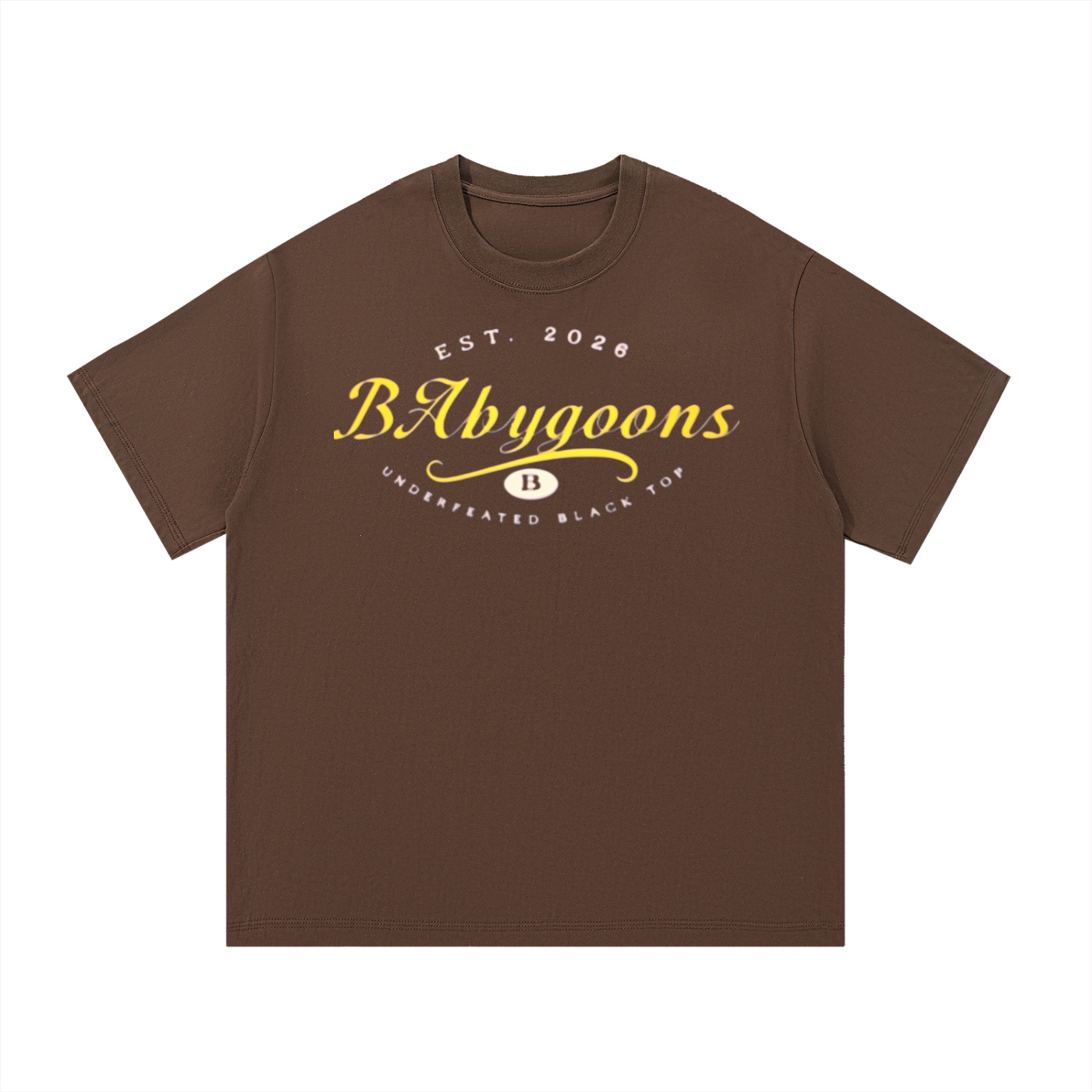 Essential Cotton T-Shirt BG BABY GOONS UNDEFEATED BLACK TOP - Image 3