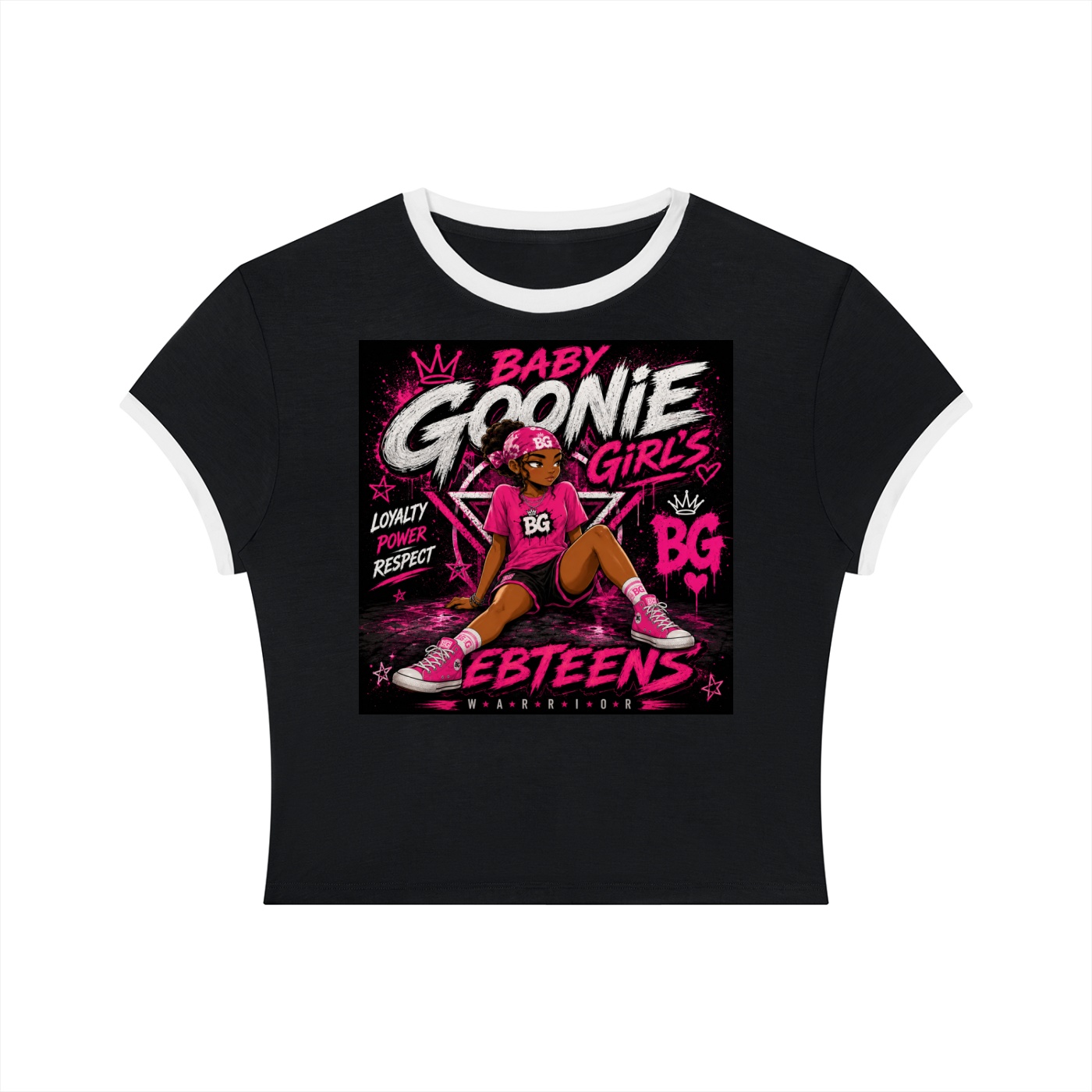 Women's Slim Color Block T-Shirt BG GOONIE GIRL'S