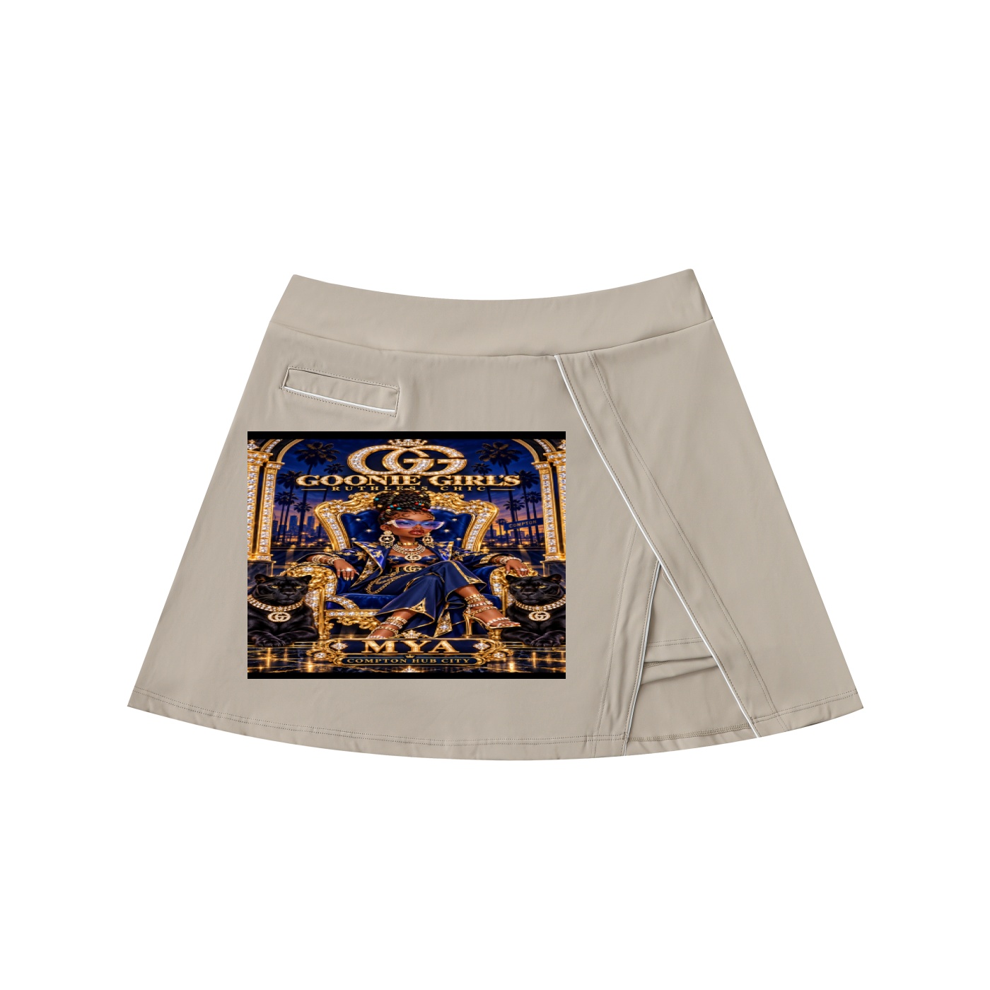 High-Waist Pocketed A-Line Skirt - Image 3