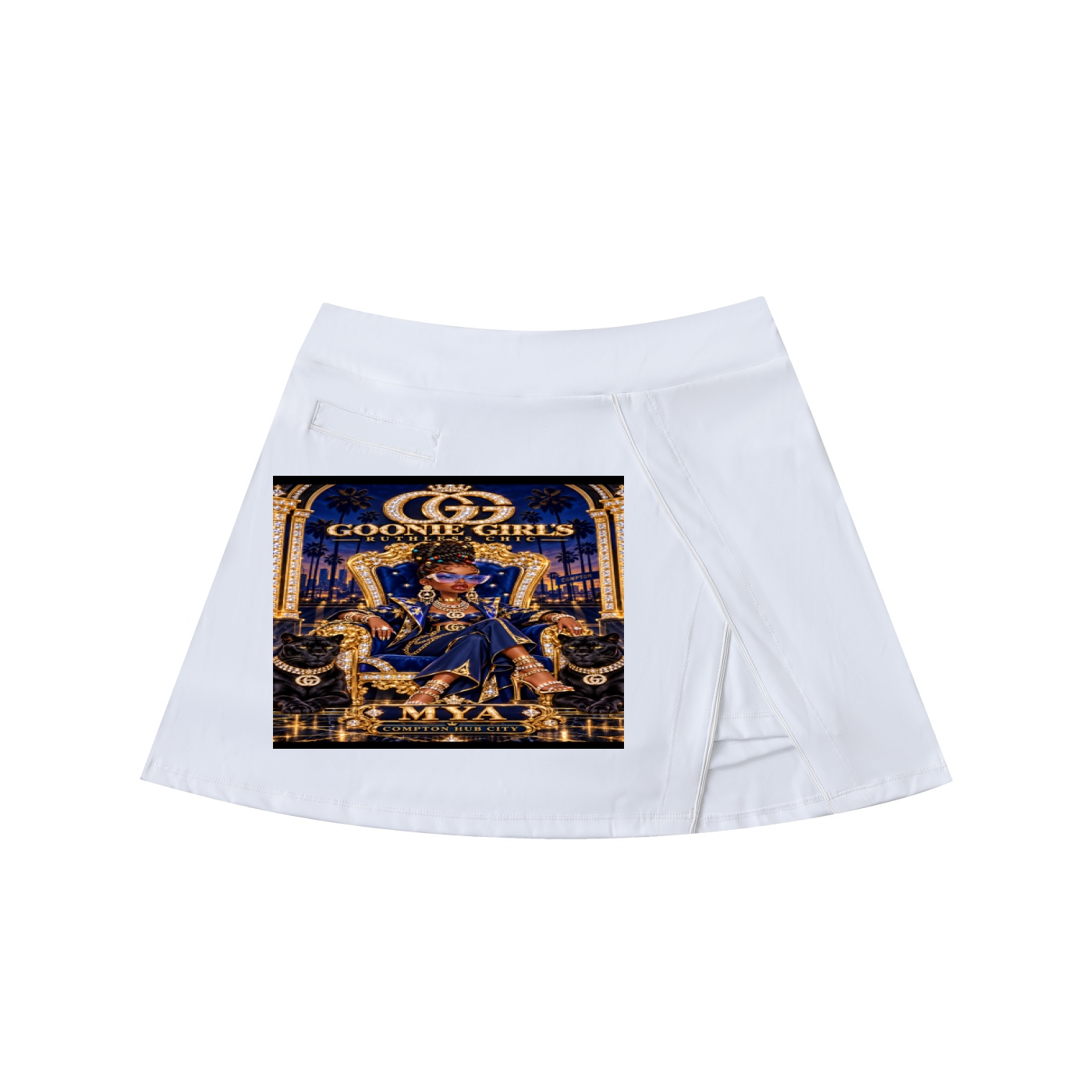High-Waist Pocketed A-Line Skirt - Image 5