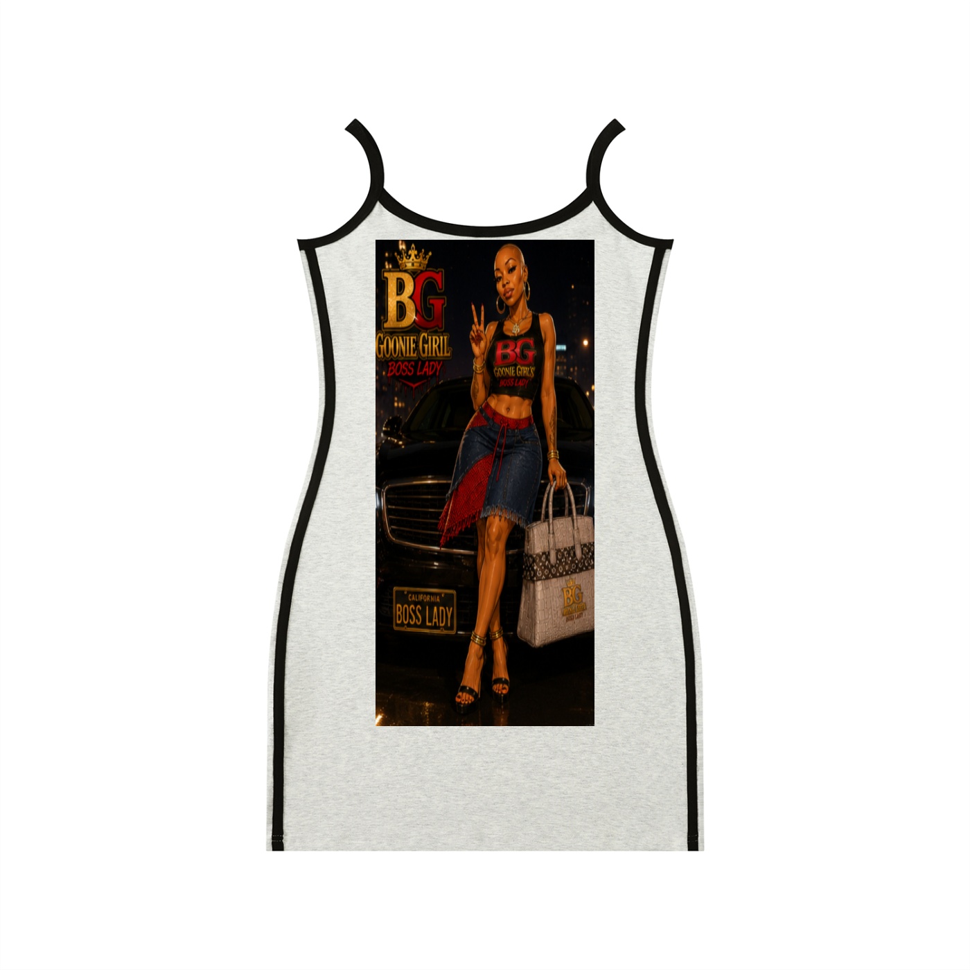 Women's Color Block Mini Dress - Image 3